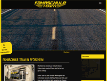Tablet Screenshot of fahrschule-team.de